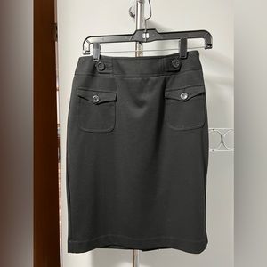 fully lined button pocket dress skirt